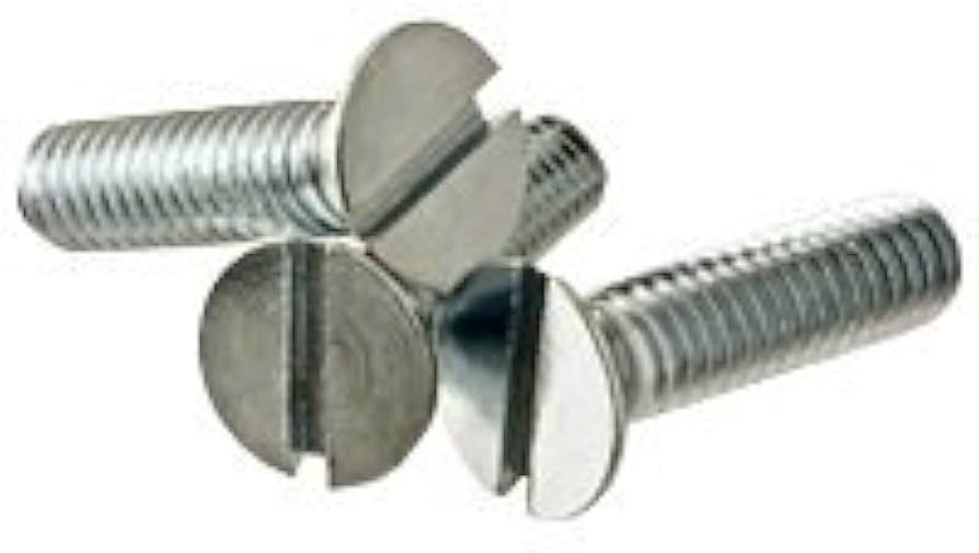Picture of Brighton Best Br580219 #6-32X5/8",(Ft) Flat Head Slot Machine Screw Flat Head Slotted Zinc Cr+3